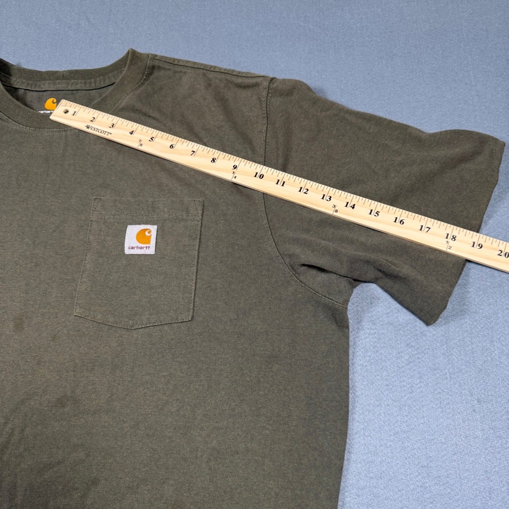 Carhartt K87 Pocket T-Shirt Mens XL Green Original Fit Short Sleeve Work Tee‎ - Picture 6 of 12